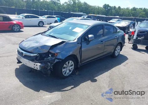 2012 Honda Civic Lx z USA, uszkodzony, nr VIN 19XFB2F59CE035330